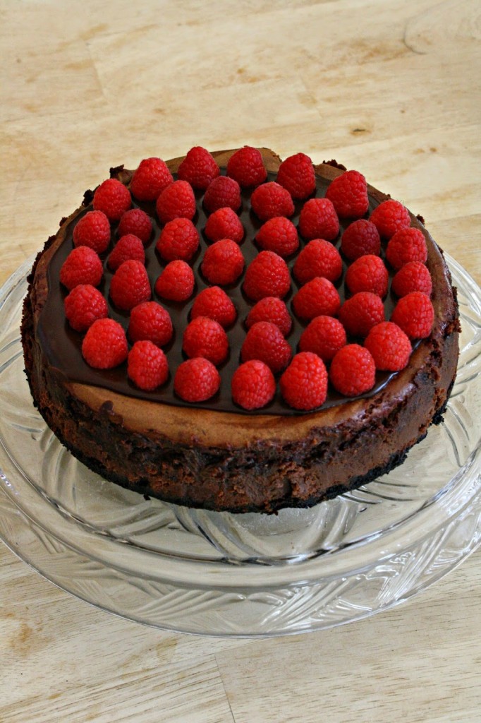 Cheesecake chocolat noir framboises4