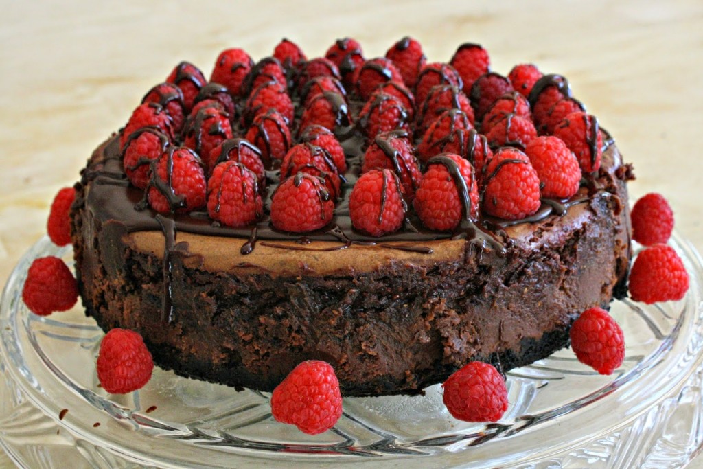 Cheesecake chocolat noir framboises1