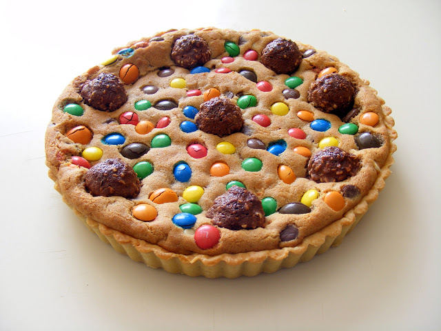 La tarte cookies aux pépites de chocolat et M&Ms1