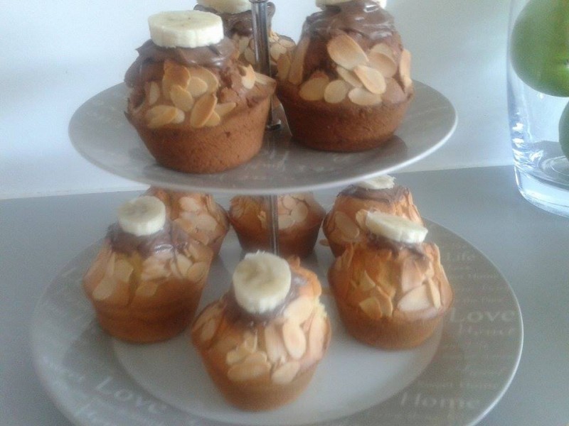 Muffins à la banane et Nutella1