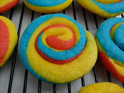 Biscuits spirale arc en ciel1