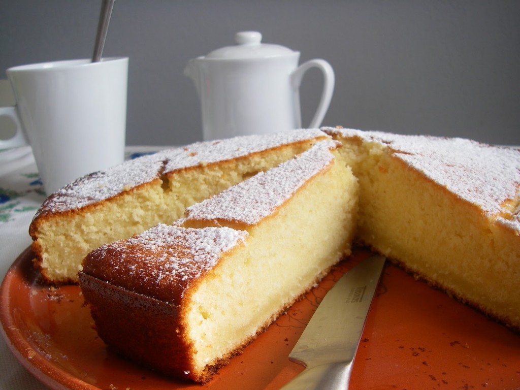 Gâteau au noix de coco râpé, chocolat blanc et ricotta